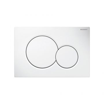 Clapeta actionare rezervor Geberit Sigma 01, alb
