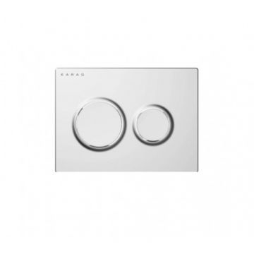 Clapeta actionare rezervor incastrat Karag Olimpos, crom - Culoare Crom