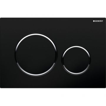 Clapeta actionare rezervor SIGMA 20 negru - crom - negru - Geberit