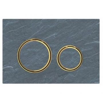 Clapeta actionare rezervor SIGMA 21 ardezie mustang-alama - Geberit