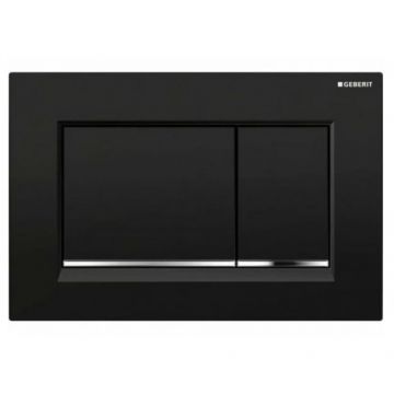 Clapeta actionare rezervor SIGMA 30 negru-crom  -  Geberit