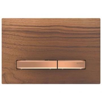 Clapeta actionare rezervor SIGMA 50 nuc american, rose-gold - Geberit