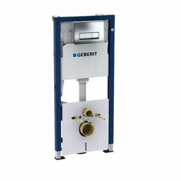 Pachet rezervor incastrat Geberit Duofix Delta 50 cu set fixare si clapeta crom