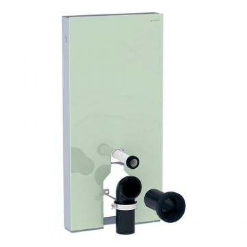 Rezervor Geberit Monolith Pentru WC Pe Pardoseala 101cm Cu Panou Frontal De Sticla - Culoare monolit 101 sticla menta