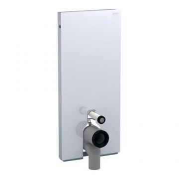 Rezervor Geberit Monolith Pentru WC Pe Pardoseala 114cm Cu Panou Frontal De Sticla - Culoare Monolith sticla alba