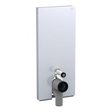 Rezervor Geberit Monolith Plus Pentru WC 114cm Pe Pardoseala Cu Panou Frantal Din Sticla - Culoare Monolith sticla alba