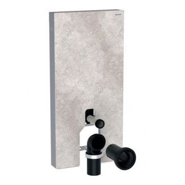 Rezervor Geberit Monolith Plus Pentru WC Pe Pardoseala Pentru Vas WC 101cm Cu Panou Frontal Din Piatra - Culoare beton