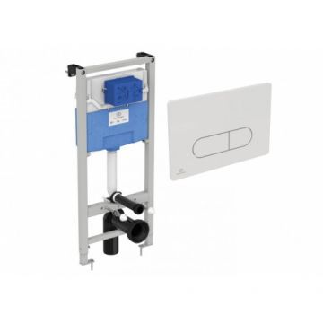 Rezervor incastrat pentru WC Prosys cu clapeta de actionare Oleas M1 alba - Ideal Standard