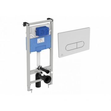 Rezervor incastrat pentru WC Prosys cu clapeta de actionare Oleas M1 crom - Ideal Standard