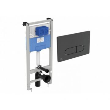 Rezervor incastrat pentru WC Prosys cu clapeta de actionare Oleas M1 neagra - Ideal Standard
