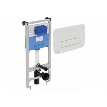 Rezervor incastrat pentru WC Prosys cu clapeta de actionare Oleas M3 alba - Ideal Standard