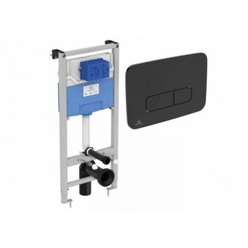 Rezervor incastrat pentru WC Prosys cu clapeta de actionare Oleas M3 neagra - Ideal Standard