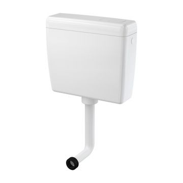 Rezervor WC, Alcadrain, UNI DUAL, la semiînălțime, acționare dublă, alb