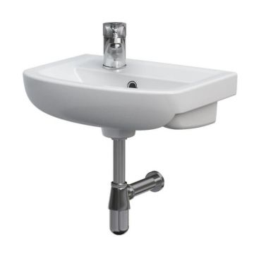 Set lavoar baie suspendat 40 cm, baterie si ventil inclus Cersanit