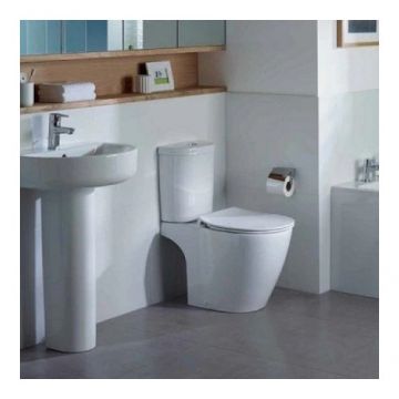 Set vas Wc Ideal Standard Connect stativ cu rezervor Arc si capac slim - Montaj pe pardoseala