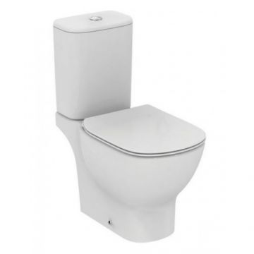Set vas wc Ideal Standard Tesi Aquablade, cu capac slim soft-close si rezervor - Montaj pe pardoseala