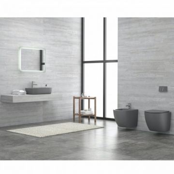 Set vas Wc Karag Rimless suspendat cu capac - Montaj suspendat