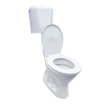 Set vas wc pe pardoseala cu rezervor Essential CIV + mecanism si capac polipropilena