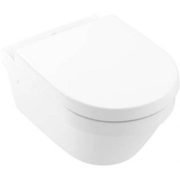 Set vas wc suspendat Villeroy & Boch , cu capac Architectura soft close, alb - Culoare Alb pal