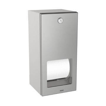 Suport pentru 2 role de hârtie igienică, KWC, Rodan, cu sistem de blocare, inox
