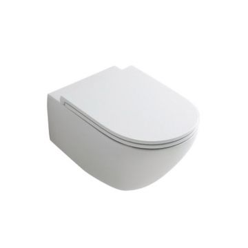 Vas WC suspendat, Hatria, Fusion, compact, alb