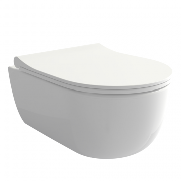 Vas WC suspendat rimless Supreme  54 cm  alb