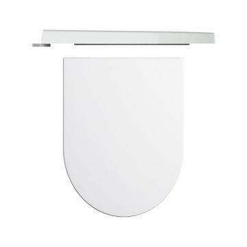 Capac WC, Hatria, Fusion Futura, cu soft close si quick release, alb