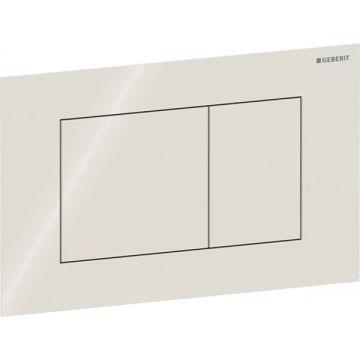 Clapeta actionare dubla rezervor wc, sticla gri-nisip, Geberit Sigma40