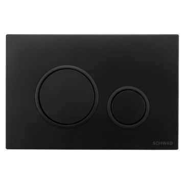 Clapeta de actionare 247x165x14 mm, negru mat, Schwab Vela