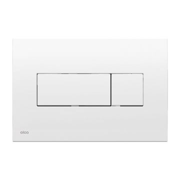 Clapeta de actionare, Alcadrain, Basic, M370, cu doua volume, alb lucios