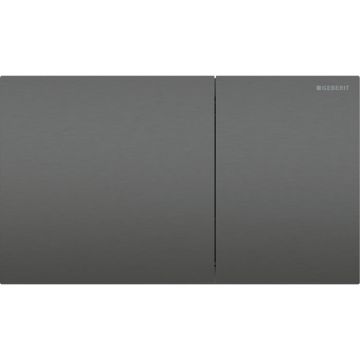 Clapeta de actionare easy to clean, crom negru periat, Geberit Sigma70