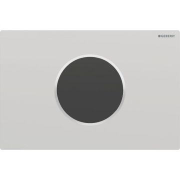 Clapeta de actionare pentru rezervor, automata   fara atingere, crom cu inel de design crom lucios, Geberit Sigma10