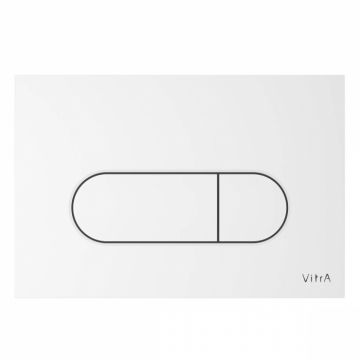 Placa de Spalare VitrA Root Round, Alb, cu buton de apasare   740-2200