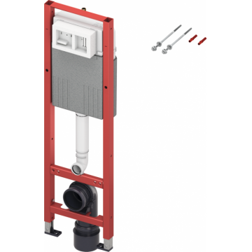 Rezervor incastrat pentru vase wc suspendate, 112 cm inaltime, TECE Base320