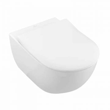 Set vas wc suspendat Alb Villeroy&Boch Subway 2.0 cu capac soft close