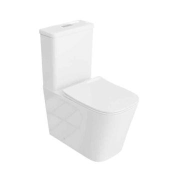 Set WC monobloc, Spectrum, Terra, Rimless Protect, cu capac si rezervor, alb