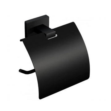 Suport hartie igienica Rea Oste 05 Negru Mat