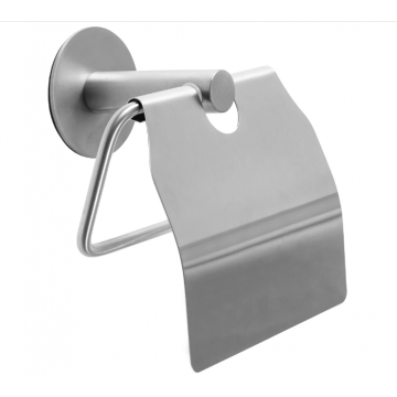 Suport pentru hartie igienica cu protectie Rea Nichel Mat