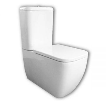 Vas WC stativ, Hatria, Bianca, Back-to-wall, alb