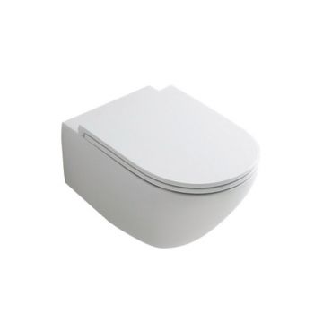 Vas WC suspendat, Hatria, Fusion, compact, alb