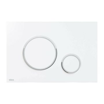 Clapeta de actionare Alca Thin M770 alb - crom lucios