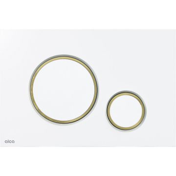 Clapeta de actionare Alca Thin M775 alb - auriu lucios