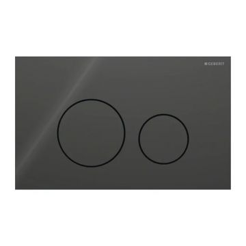 Clapeta de actionare Geberit Sigma40 Slim negru finisaj lucios