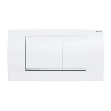 Clapeta de actionare Geberit Twinline30 alb-crom lucios