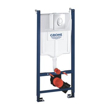 Set rezervor incastrat Grohe Rapid SL cu clapeta cromata Skate Air