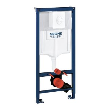 Set rezervor incastrat Grohe Rapid SL pentru vas WC cu clapeta alba Skate Air