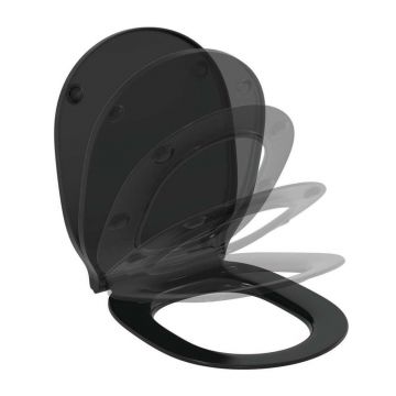 Capac wc slim softclose Ideal Standard Connect Air negru mat