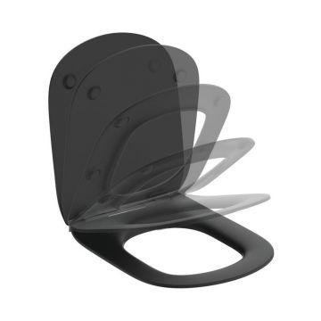 Capac wc slim softclose Ideal Standard Tesi negru mat