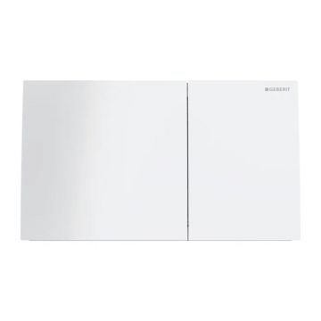 Clapeta de actionare Geberit Sigma70 sticla alba finisaj lucios