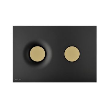 Clapeta de actionare negru/auriu mat Alca Dot Dot